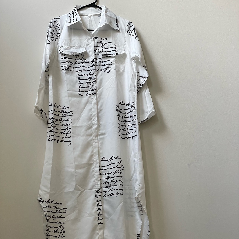 White T-shirt Dress